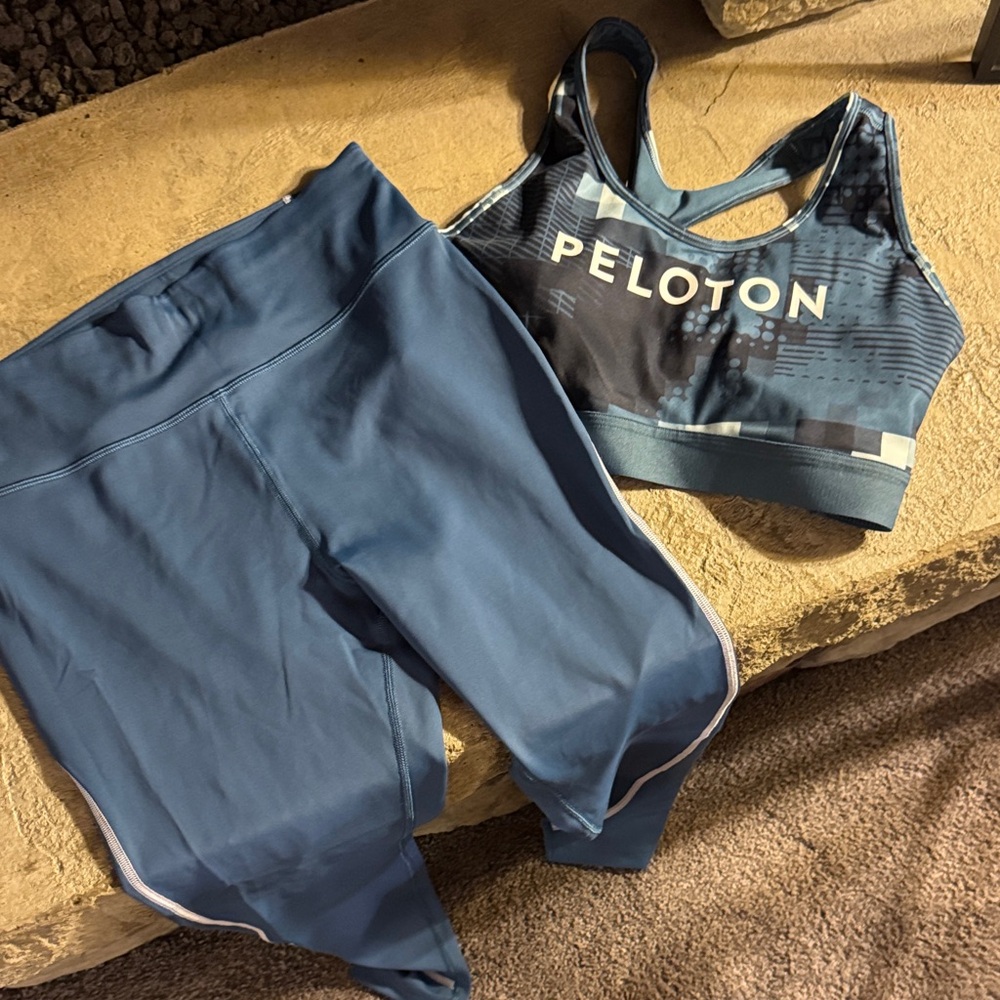 Peloton Kids Teal Leggings